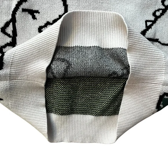 Aelfric Eden Dinosaur Cartoon Pattern Knit Sweater Men’s Small - Picture 5 of 6